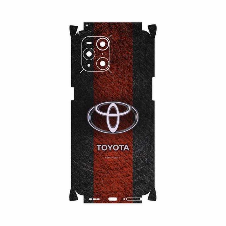 برچسب پوششی ماهوت مدل TOYOTA-Logo-FullSkin مناسب برای گوشی موبایل اپو Find X3 Pro MAHOOT TOYOTA-Logo-FullSkin Cover Sticker for Oppo Find X3 Pro